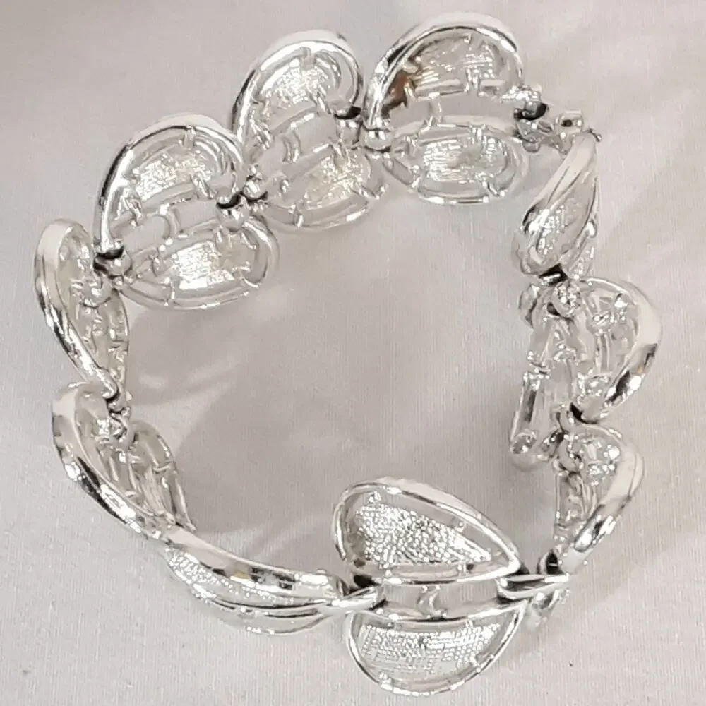 💎Coro SIlver Tone Bracelet Chunky Links